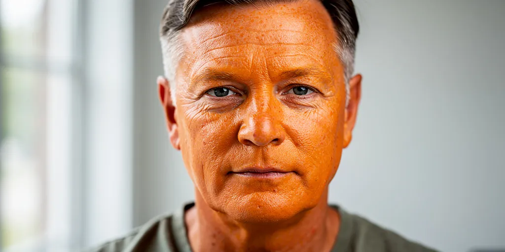 l'homme au teint orange