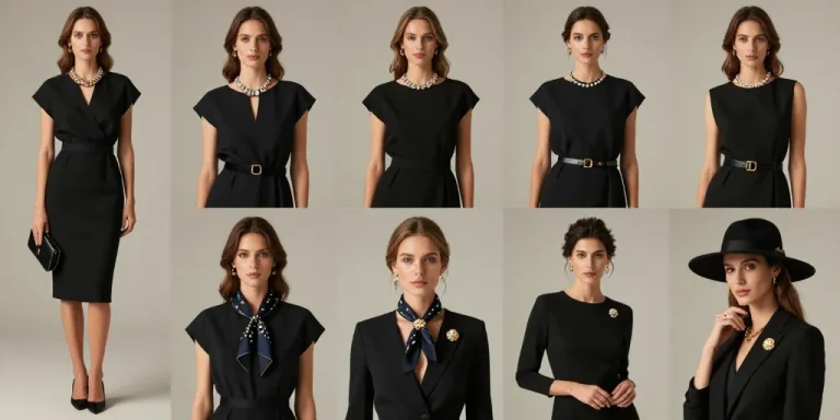 accessoire robe noire