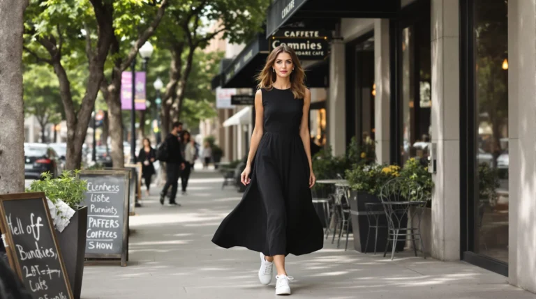 robe noir basket blanche