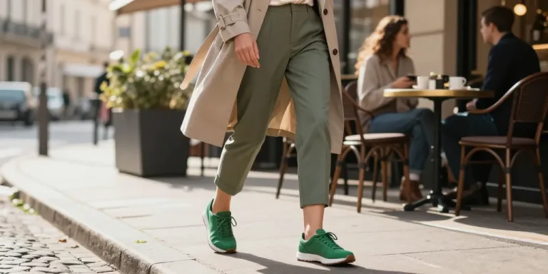 comment porter des baskets vertes femme