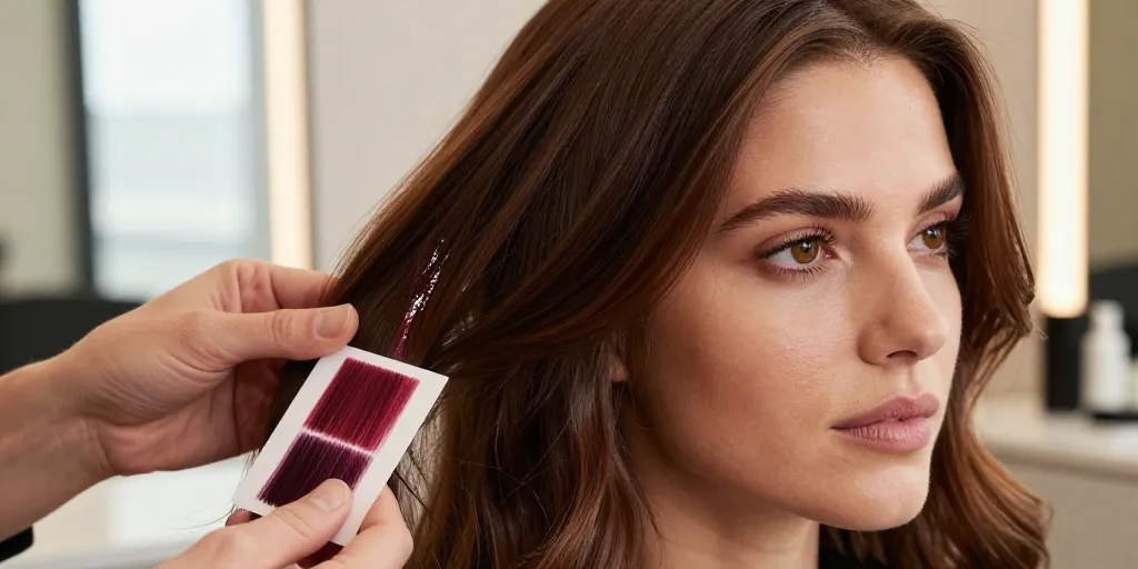 couleur lie de vin cheveux