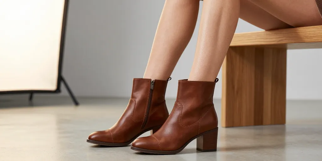 bottine cheville fine
