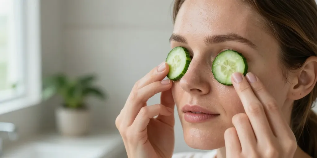 concombre sous les yeux