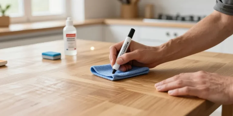 enlever marqueur indélébile sur bois