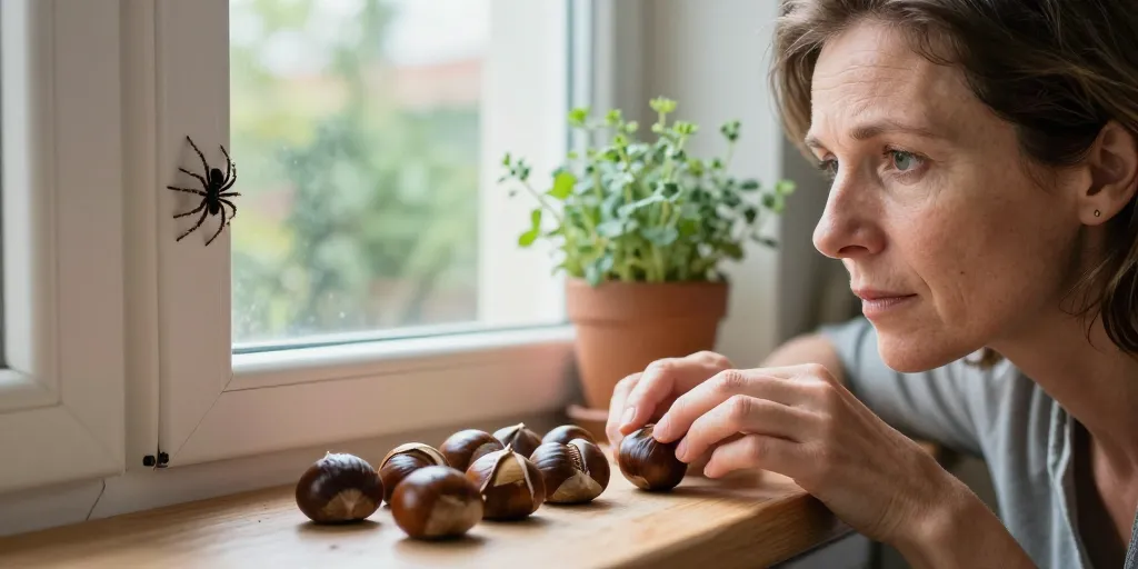 marrons contre les araignées
