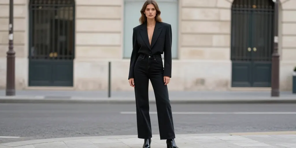 tenue avec jean noir